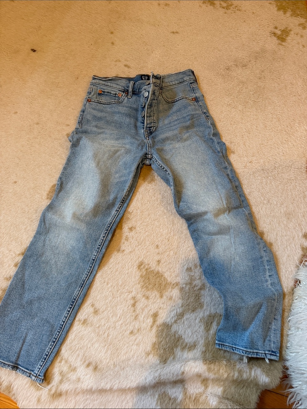 GAP Women's Straight Light Blue Denim Jeans